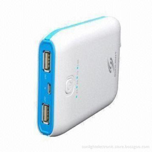 Mobile Phone Charger/External Battery Pack with 10000mAh Capacity and Perfect Protection